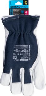 Kesztyű Strend Pro Marzio Winter, téli, védő, bélelt, textil/bőr, méret 08/M, bliszter