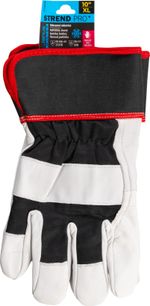 Kesztyű Strend Pro Janus Winter, téli, védő, bélelt, textil/bőr, méret 10/XL, bliszter