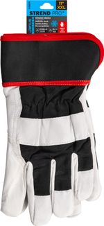 Kesztyű Strend Pro Janus Winter, téli, védő, bélelt, textil/bőr, méret 11/XXL, bliszter