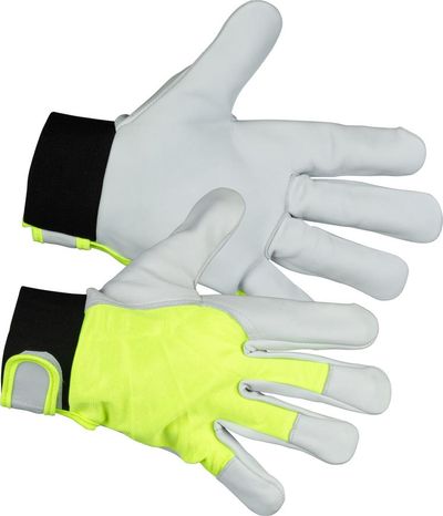 Gloves Strend Pro Marvic High Vision, textile/leather, with reflective elements, size 09/L, blister 