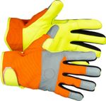 Gloves Strend Pro Caveron High Vision, textile/leather, with reflective elements, size 09/L, blister