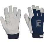 Gloves PELICAN BLUE Winter, winter, insulated, 09/L, combined, goatskin