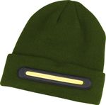 Čiapka Strend Pro beanie, 40x LED, zelená, akrylové vlákna, 750 mAh batéria