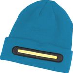 Čiapka Strend Pro beanie, 40x LED, modrá, akrylové vlákna, 750 mAh batéria