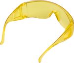 Safety goggles, PVC, yellow