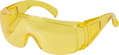Safety goggles, PVC, yellow