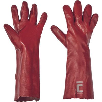 Gloves REDSTART 10/XL, 45 cm, PVC coated