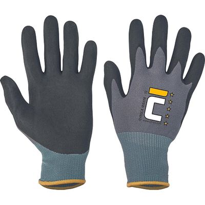 Gloves fh® NYROCA MAXIM 10/XL, combined, nylon/lycra/nitrile