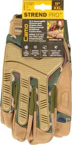 Kesztyű Strend Pro Camo, munkás, camouflage, 11/XXL méret