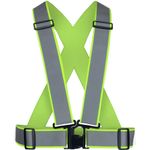 Suspenders REFROX EVO, reflective, elastic, yellow