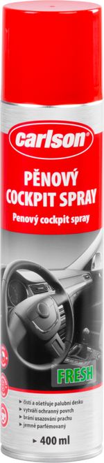 Műszerfal tisztító carlson, aeroszol, habos, fresh, autóhoz, 400 ml