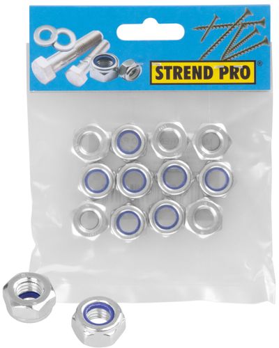Nut Strend Pro PACK DIN 985 Zn M08, self-locking, safety, pack 20 pcs