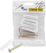 Vrut a hmoždinka Strend Pro PACK ZH 6x60/10x50 mm, PZ, Zn, do dutého materiálu, univerzálna,, bal. 5 ks