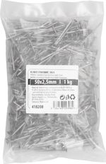Nails 2825, 50x2.50 mm, construction, MiniPack 1 kg, in bag