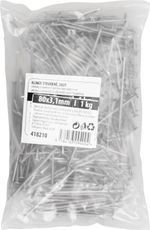 Nails 2825 80x3.10 mm, construction, MiniPack 1 kg, in bag
