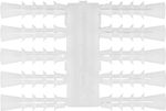 Wall Plug TP 6 mm LDPE, classic, on plate, 10 pcs