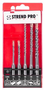 Drill Bit Set Strend Pro Premium SD051, 5-piece, SDS+, for concrete