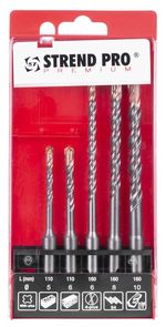 Drill Bit Set Strend Pro Premium SD051, 5-piece, SDS+, for concrete
