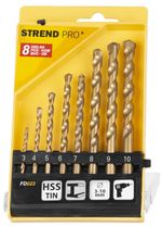 Drill Bit Set Strend Pro FD023, 8-piece, 3-10 mm, TiN, for masonry