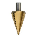 Lépcsős fúró Strend Pro SD421, 4-20 mm, TiN, HSS 4241, egyenes, fémhez