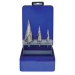 Step Drill Bit Set Strend Pro SS424, 4-12, 4-20, 4-32 mm, HSS 4241 spiral, for metal