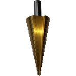 Lépcsős fúró Strend Pro SD41, 4-32 mm, TiN, HSS, egyenes, fémhez