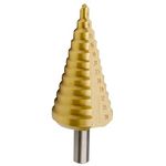 Lépcsős fúró Strend Pro SD41, 6-38 mm, TiN, HSS, egyenes, fémhez