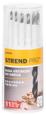 Fúrókészlet Strend Pro, fához, 13,3x5,4x5,4 cm, csomag. 11 db