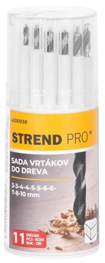 Fúrókészlet Strend Pro, fához, 13,3x5,4x5,4 cm, csomag. 11 db