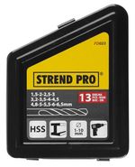 Drill Bit Set Strend Pro FD131, 13-piece, 1-10 mm, HSS, for metal