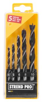 Fúrókészlet Strend Pro WD071, 5 részes, 4-10 mm, Wood, fához