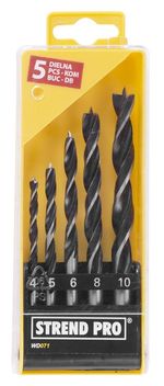 Drill Bit Set Strend Pro WD071, 5-piece, 4-10 mm, Wood, for wood