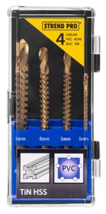 Sada vrtákov Strend Pro RS003, frézovacích, 4 dielna, 3-4-6-8 mm