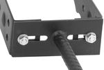 Beam support ASU2, 95-200 mm, decorative base, adjustable, recessed
