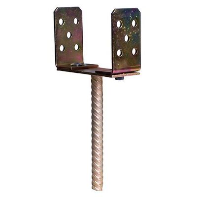 Beam support CASU, 0-160 mm, Zinc, adjustable base, recessed