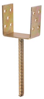 Gerendatartó CSU, 120 mm, Zn, süllyesztett talp