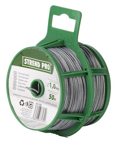 Wire Garden Wire Basket, 1 mm, binding, garden, L-50 m, galvanized