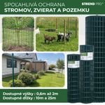 Fence Mesh EUROPLAST 1, 1500/100x50/2.20 mm, green, RAL 6005, Zn+PVC, pack. 25 m