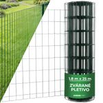 Fence Mesh EUROPLAST 1, 1800/100x50/2.20 mm, green, RAL 6005, Zn+PVC, pack. 25 m