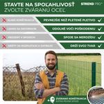 Fence Mesh EUROPLAST 1, 1000/100x50/2.20 mm, green, RAL 6005, Zn+PVC, pack. 25 m