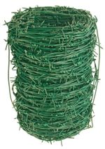 Wire Barwire Pvc 2.10 mm, L-50 m, barbed, PVC coated
