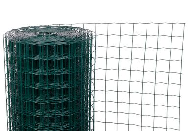 Wire net PVC coated EUROPLAST / height : 1000 mm, 2lem
square (eye) : 50x50mm
wire diameter : 2,20mm