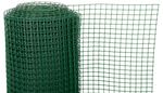 Mesh ECONOMY 7, 1000/20x20 mm, square pattern, 300g/m2, green, all-plastic, pack. 25 m