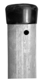 Oszlop Strend Pro METALTEC ZN, 48/1750/1,25 mm, kerek, sapkával