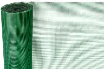 Kerítés ECONOMY 2, 1000/05x05 mm, négyzet alakú minta, 300g/m2, zöld, teljesen műanyag, csomag 10 m