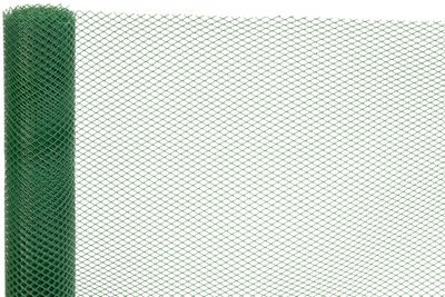 Kerítés ECONOMY 3, 1000/10x10 mm, hatszögletű minta, 300g/m2, zöld, teljesen műanyag, csomag 05 m