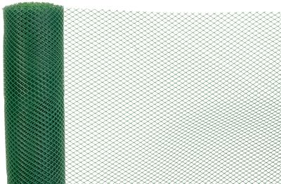 Kerítés ECONOMY 3, 1000/10x10 mm, hatszögletű minta, 300g/m2, zöld, teljesen műanyag, csomag 10 m