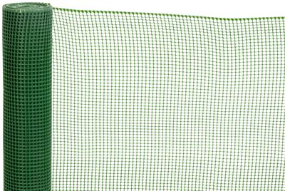 Kerítés ECONOMY 4, 1000/10x10 mm, négyzet alakú minta, 300g/m2, zöld, teljesen műanyag, csomag 10 m