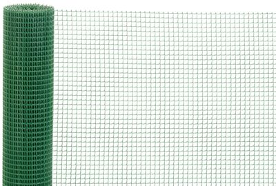 Kerítés ECONOMY 5, 1000/10x10 mm, négyzet alakú minta, 300g/m2, zöld, teljesen műanyag, csomag 05 m