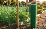 Mesh ECONOMY 5, 1000/10x10 mm, square pattern, 300g/m2, green, all-plastic, pack. 50 m